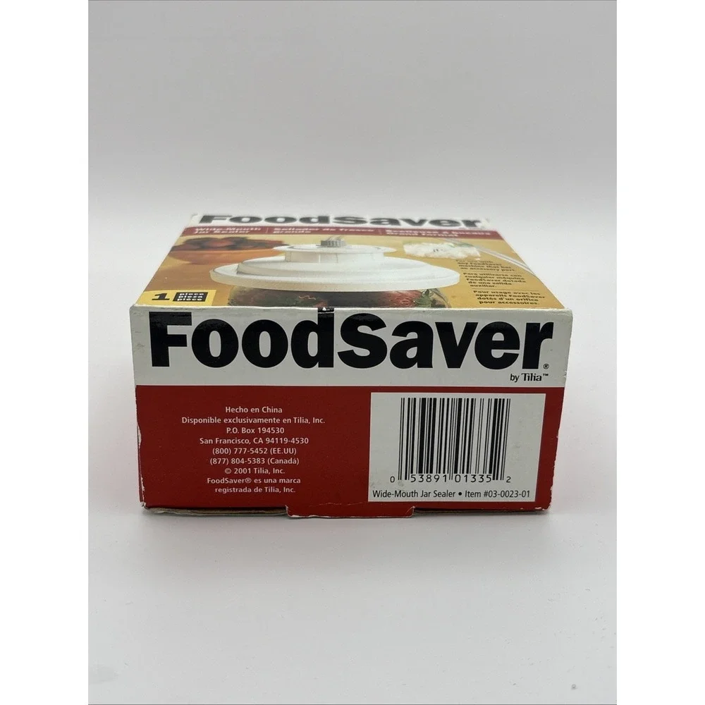 NEW, Food Saver,‎ Wide Mouth Jar Sealer, Never Used, Item #03-0023-01